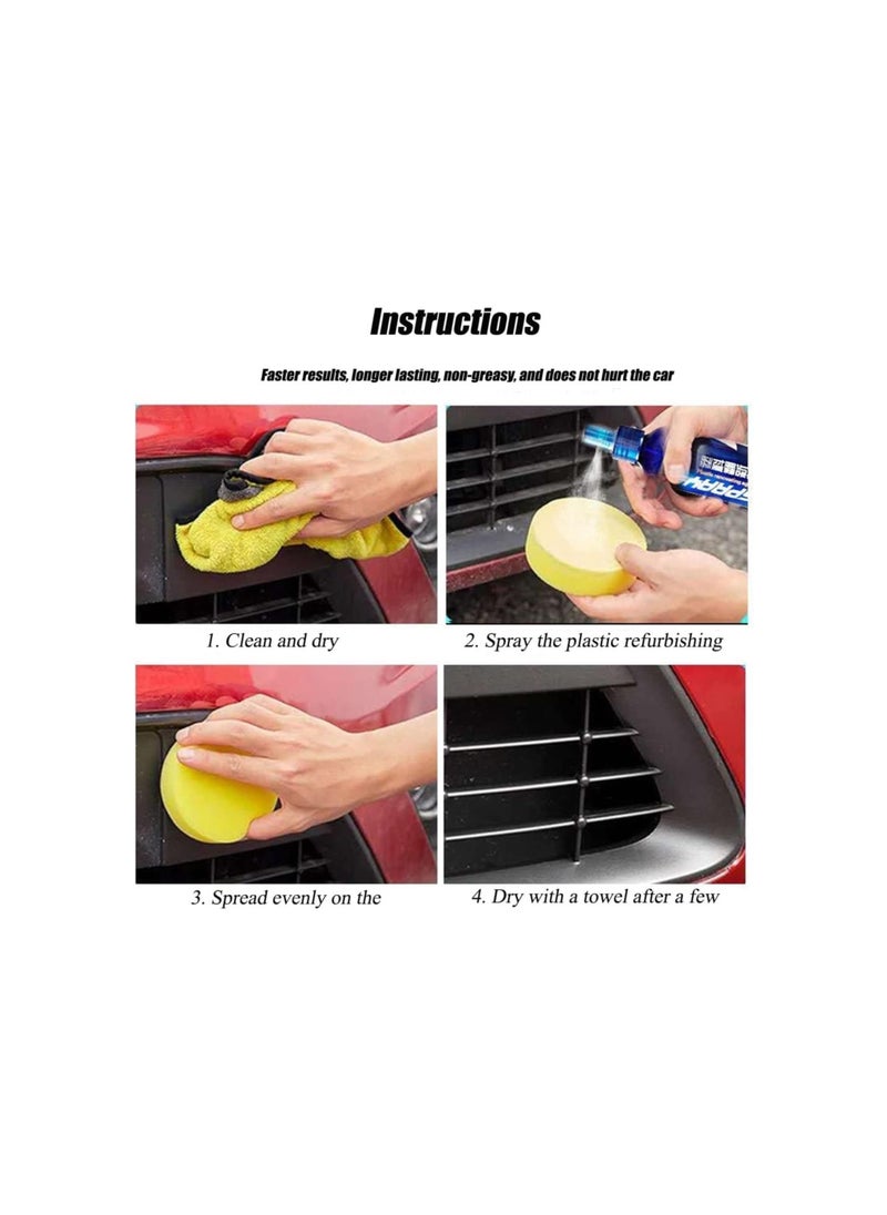 silvercnc - 30/100ML Anti Scratch Hydrophobic Polish Nano Coating Agent, Nano Car Scratch Removal Spray, Fog Free Anti Scratch Hydrophobic & High Gloss, Long-Lasting Protection (100 ML, 2 Pcs) - Image 1