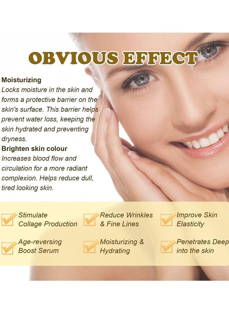 OUHOE - YouthElixir 24K Gold Collagen Boost Serum,24k Pure Gold Foil Essence Serum,Facial Serum Anti Aging,for All Skin Type - Image 1