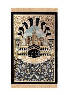 Generic Thick Padded Muslim Prayer Rug Traditional Patterns Islam Prayer Mat with Tassels, Comfort Kneel Floor Carpet Islamic Namaz Rug Praying Mat Home Decor, Eid Ramadan Rug for Men Women Kids  - Image 1