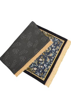Generic Thick Padded Muslim Prayer Rug Traditional Patterns Islam Prayer Mat with Tassels, Comfort Kneel Floor Carpet Islamic Namaz Rug Praying Mat Home Decor, Eid Ramadan Rug for Men Women Kids  - Image 3