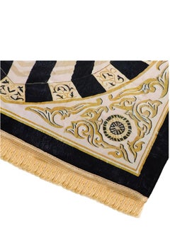 Generic Thick Padded Muslim Prayer Rug Traditional Patterns Islam Prayer Mat with Tassels, Comfort Kneel Floor Carpet Islamic Namaz Rug Praying Mat Home Decor, Eid Ramadan Rug for Men Women Kids  - Image 5