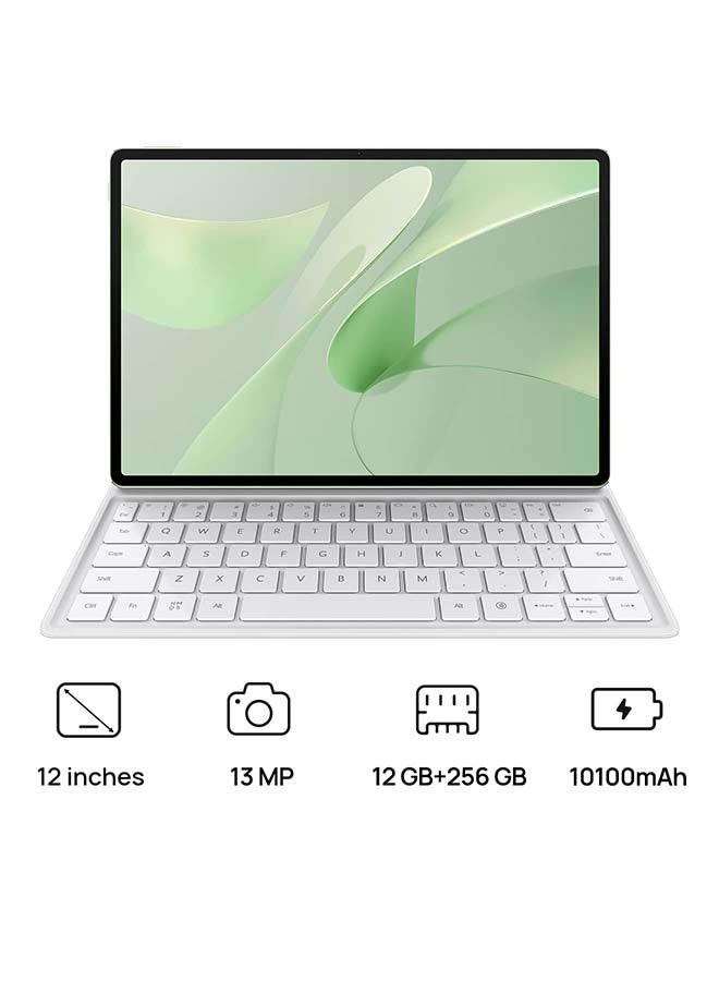 هواوي تابلت ميت باد 12X إصدار بيبر ماتي أخضر 12GB 256GB واي فاي - نسخة الشرق الأوسط مع لوحة مفاتيح رمادية في العلبة - Image 1