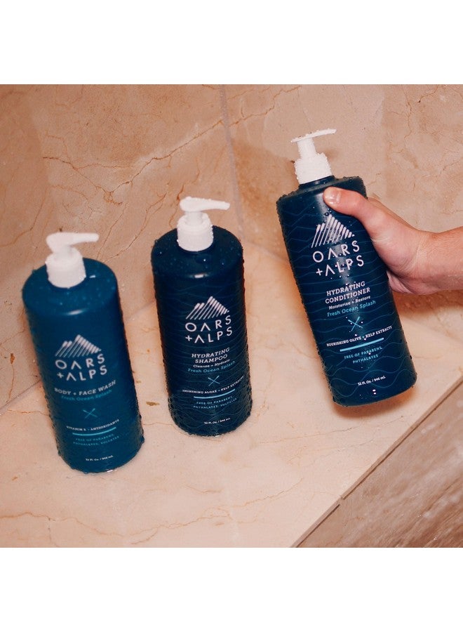 Oars + Alps Men'S Sulfate Free Conditioner, Infused With Kelp And Algae Extracts, Fresh Ocean Splash, 32 Fl Oz - Image 3