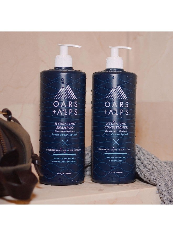 Oars + Alps Men'S Sulfate Free Conditioner, Infused With Kelp And Algae Extracts, Fresh Ocean Splash, 32 Fl Oz - Image 4