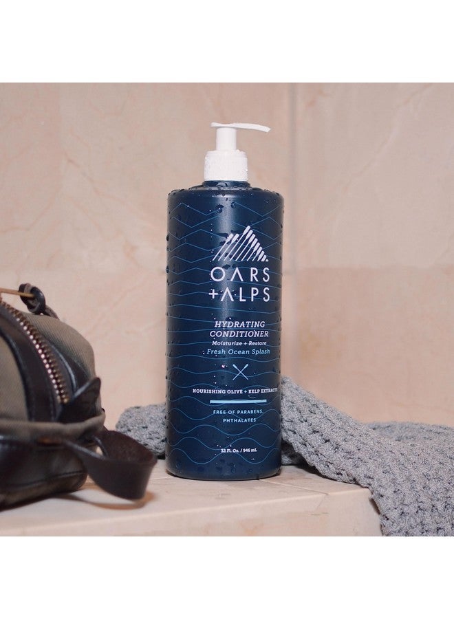 Oars + Alps Men'S Sulfate Free Conditioner, Infused With Kelp And Algae Extracts, Fresh Ocean Splash, 32 Fl Oz - Image 2