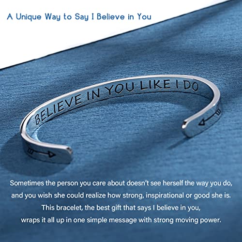 SAM & LORI Stocking Stuffers for Teens Girl Christmas Gifts 2025 Women Adults Teenage Daughter Her Best Friend Inspirational Bracelet Cuff Jewelry 12 Year Old Ideas Small Unique Personalized Valentine - Image 3