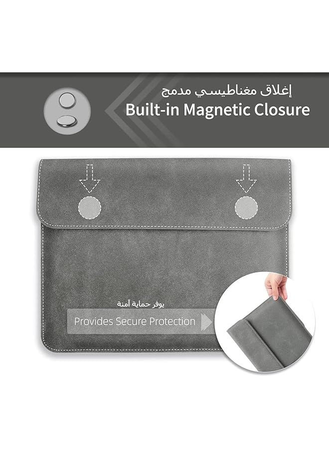 إيروريكس حافظة لجهاز Remarkable 2 حافظة حماية رفيعة مع حامل قلم لجهاز Remarkable 2 اللوحي الملون مقاس 10.3 بوصة باللون الرمادي - Image 4