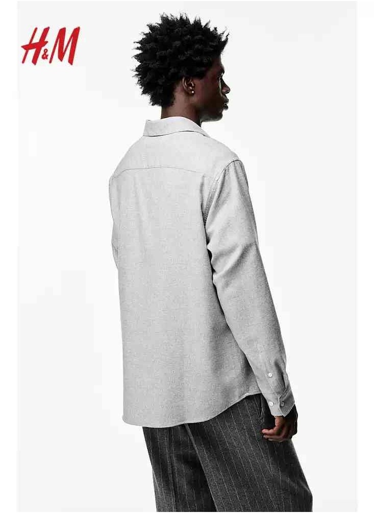 H and M - HM Autumn New Fashionable Casual Loose Long Sleeved Shirt - Image 1