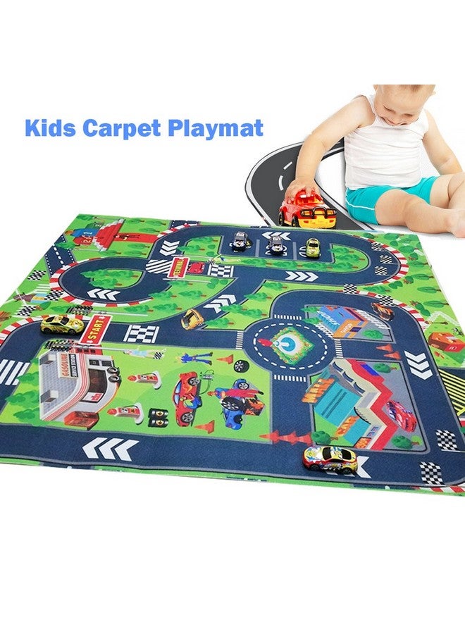 VANTIYAUS Road Playmat Toy,Kids Carpet Playmat,Great for Playing with Cars and Toys,Children Educational Road Traffic Play Mat- Learn and Have Fun Safely - Image 2