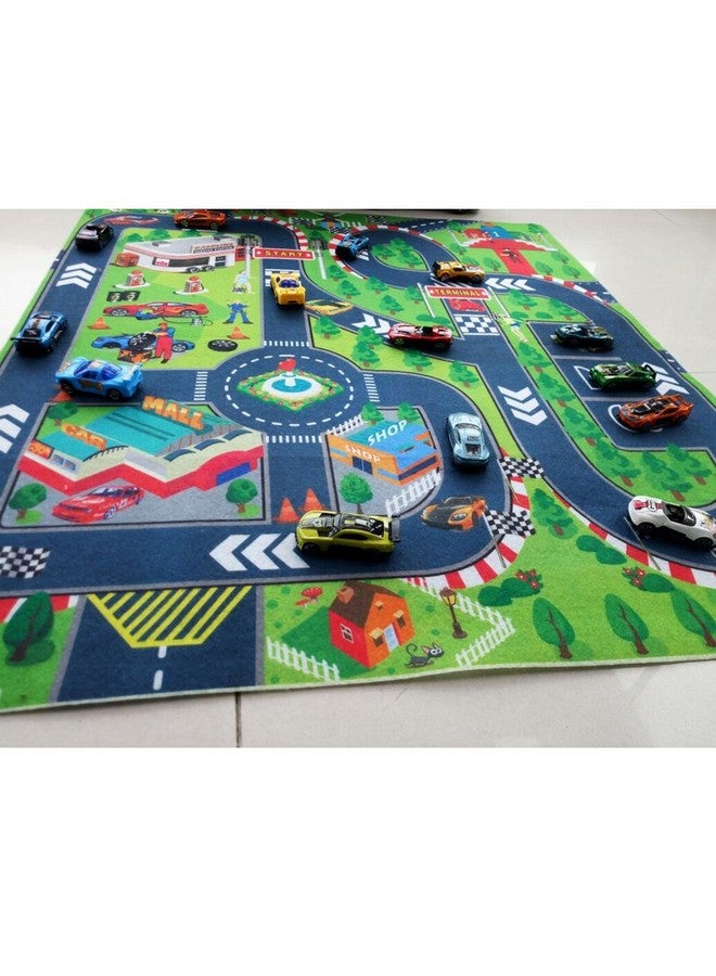 VANTIYAUS Road Playmat Toy,Kids Carpet Playmat,Great for Playing with Cars and Toys,Children Educational Road Traffic Play Mat- Learn and Have Fun Safely - Image 4