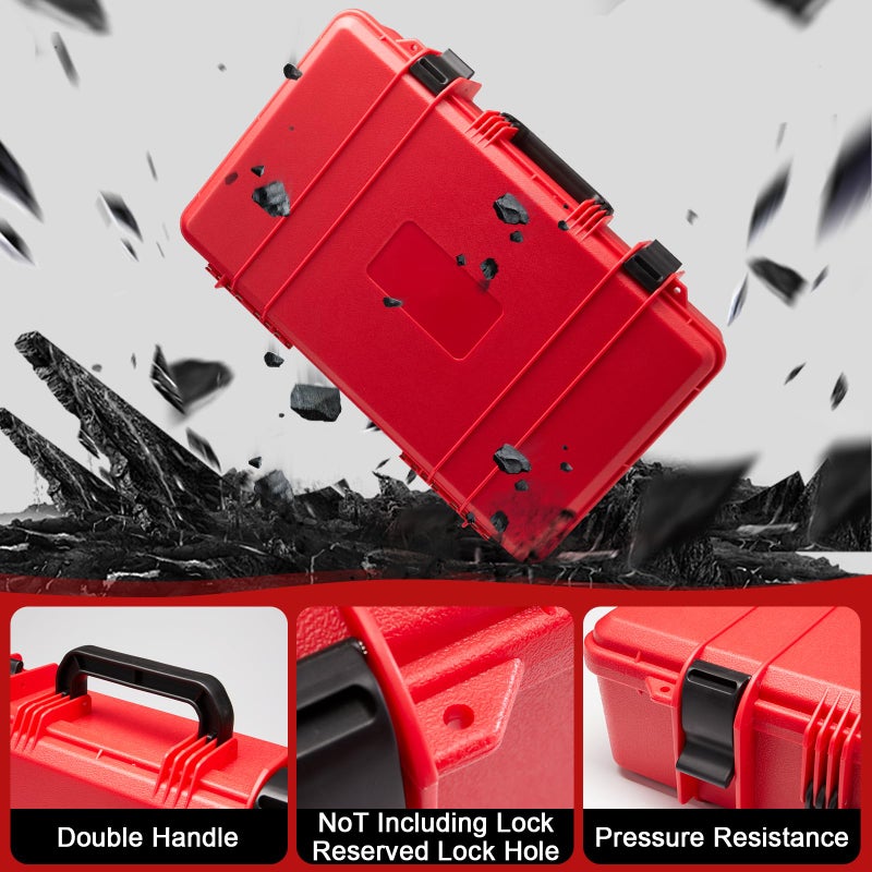 YDEPLVEO Hard Shell Case for Milwaukee Grease Gun | Fits for M18(2646-20) / M12(2446-20) | High-Density Protective Foam | Portable Organizer Travel Carrying Storage Bag for Batteries & Accessories with Handle - Image 3