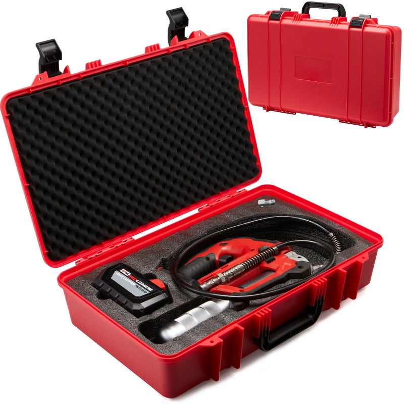 YDEPLVEO Hard Shell Case for Milwaukee Grease Gun | Fits for M18(2646-20) / M12(2446-20) | High-Density Protective Foam | Portable Organizer Travel Carrying Storage Bag for Batteries & Accessories with Handle - Image 1