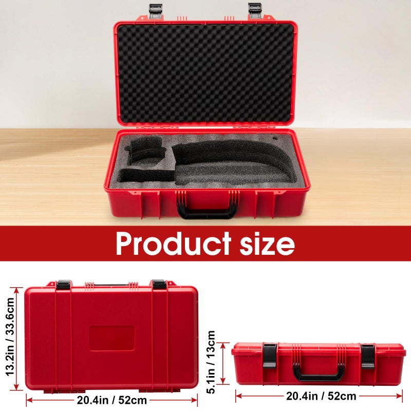 YDEPLVEO Hard Shell Case for Milwaukee Grease Gun | Fits for M18(2646-20) / M12(2446-20) | High-Density Protective Foam | Portable Organizer Travel Carrying Storage Bag for Batteries & Accessories with Handle - Image 4