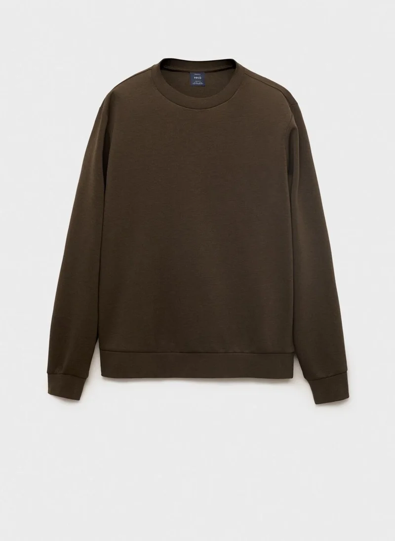 Mango Man Regular-fit cotton sweatshirt