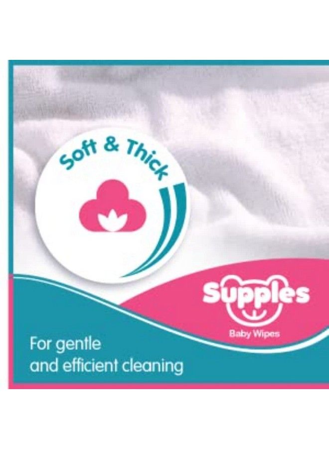 Supples Baby Wet Wipes With Lid Enriched With Aloe Vera 72 Wipes;Pack (Pack Of 4) - Image 5