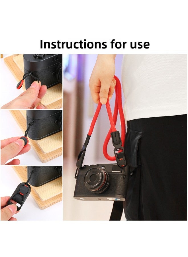 Jn Jino Camera Strap Lanyard Suitable For Sony A7M4 Quick Release Shoulder Strap Mirrorless Single Fuji Xt5Xs20Xs10-Color:black - Image 4