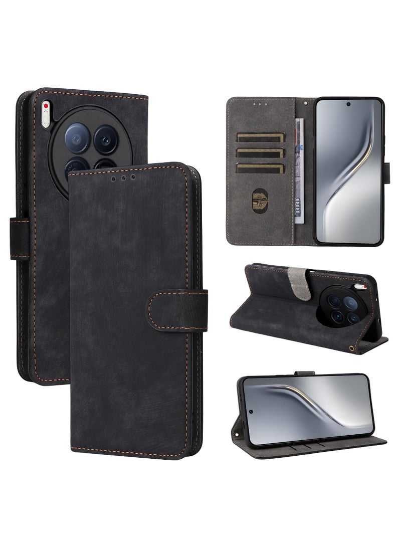 Phone Case for Tecno Camon 40 Premier 5G with RFID Security Protection Flip PU Leather Wallet Case with Card Holder Shockproof Protective Cover - Image 1