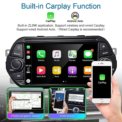 GOJOHO for Double Din for Fiat Tipo Aegea EGEA Radio 20152018 7 IPS Touchscreen with Carplay Android autoGPS Navigation SWC and Free Rear Camera - Image 3