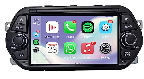 GOJOHO for Double Din for Fiat Tipo Aegea EGEA Radio 20152018 7 IPS Touchscreen with Carplay Android autoGPS Navigation SWC and Free Rear Camera - Image 1