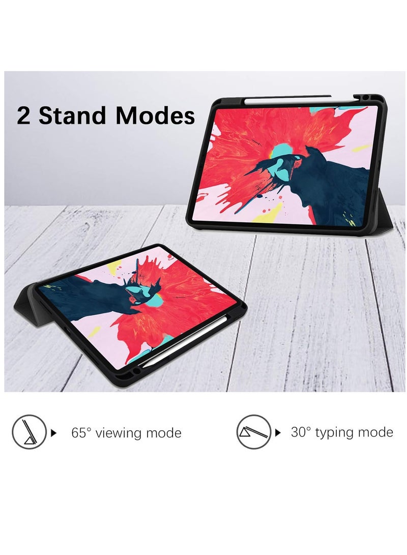 Smart Folio Stand Leather Heat Dissipation Slim Case Cover for iPad Pro 11 inch (2020) 2nd Generation Black - Image 4