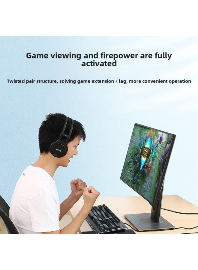 7-class 10 Gigabit E-sports Project Twisted Cable Cat7 Shielded High-speed Router Gigabit Broadband Home-Color:【Class 7 10 Gigabit】 Double-layer Shielding★White Round Wire-Line Length:3m - Image 4