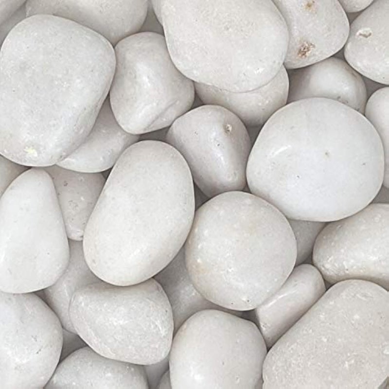 Midwest Hearth Decorative Polished White Stones 1" to 2" Size (10-lb Bag) - Image 1