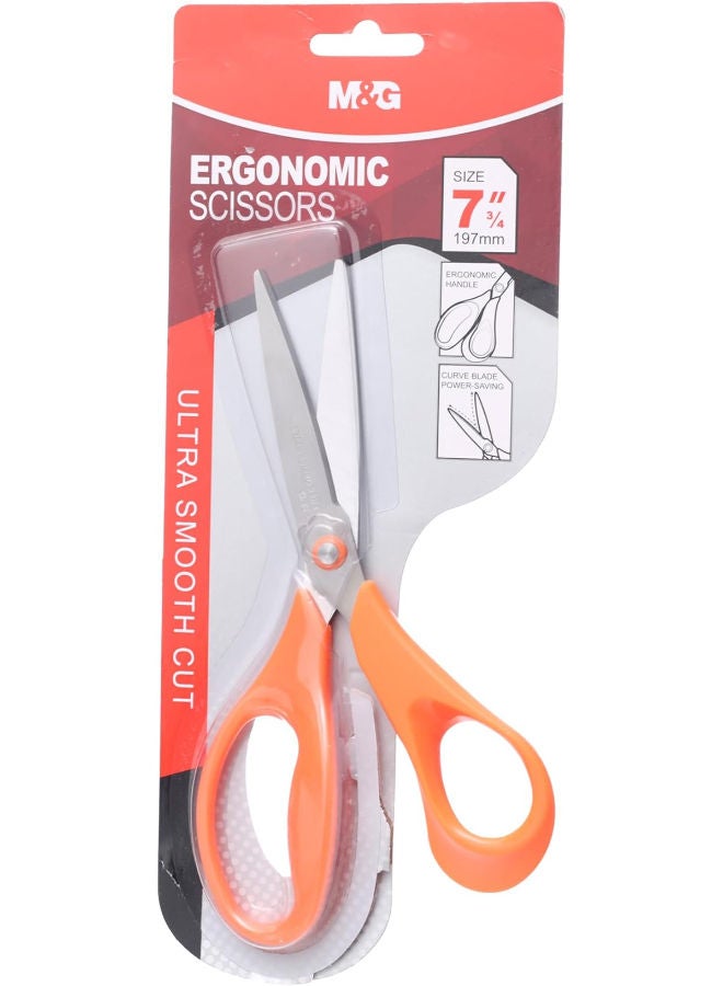 ام اند جي مقص مريح، شفرات من الفولاذ المقاوم للصدأ مقاس 8 بوصات لقطع دقيق للورق والأقمشة - Image 3