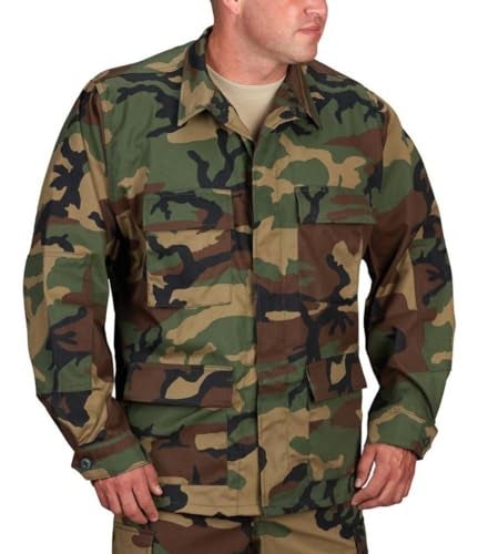 Propper Men's F545455-Men's BDU Coat, Woodland, Large Long - Image 3
