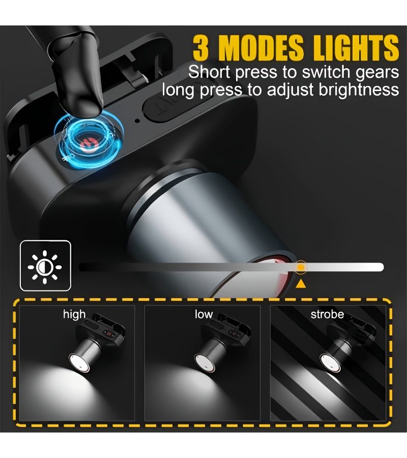 High Power Rechargeable LED Flashlight L42 3 Modes for Hiking Camping - Image 2