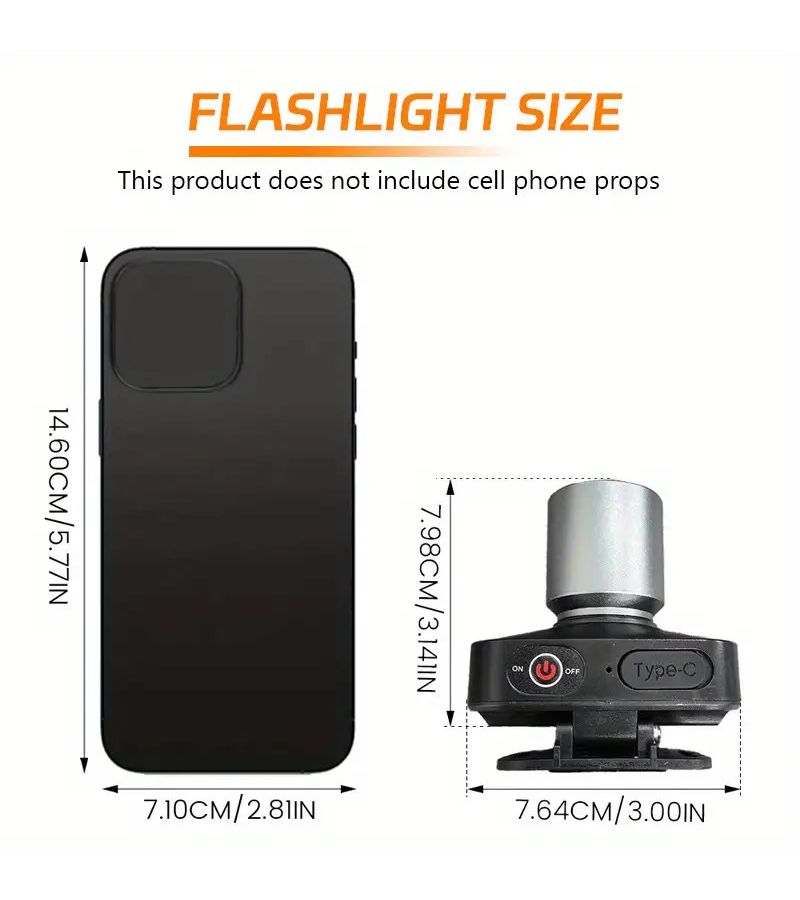 High Power Rechargeable LED Flashlight L42 3 Modes for Hiking Camping - Image 3
