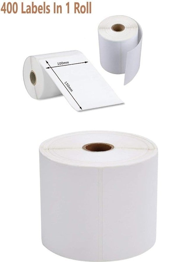 Powerlon 4 x 6 Direct Thermal Labels White Perforated Shipping Labels, 400 Labels per Stack Compatible with All Direct Thermal Printers (Pack of 10) - Image 4