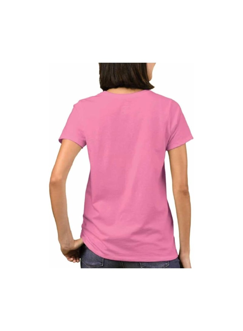 PRINTSHOP4ME Christmas Santa Tshirt For Women-Adults Celebrations Tshirt–Round Neck And Short Sleeve Cotton Tshirt,Everyday Wear - Image 2