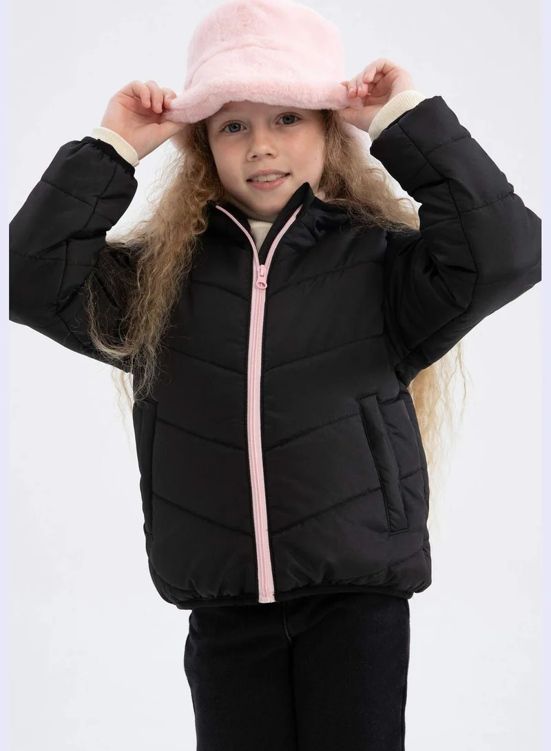 DeFacto Girl Hooded Long Sleeve Jacket