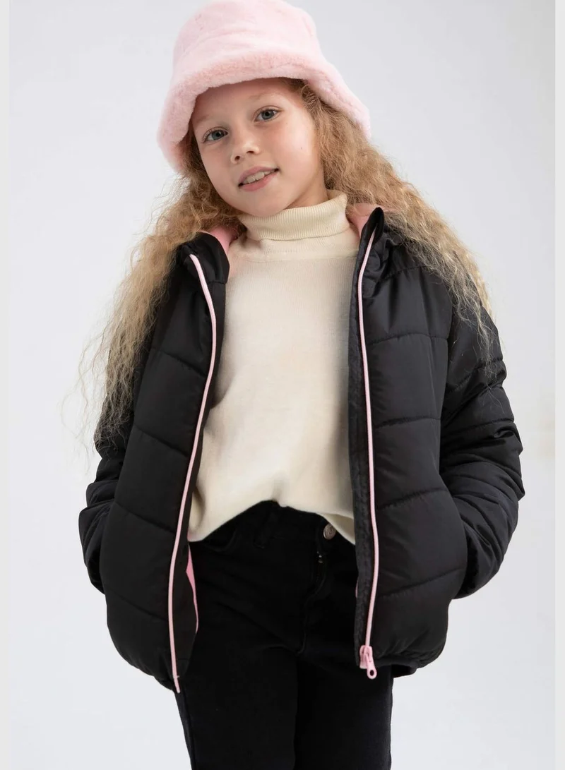 DeFacto Girl Hooded Long Sleeve Jacket