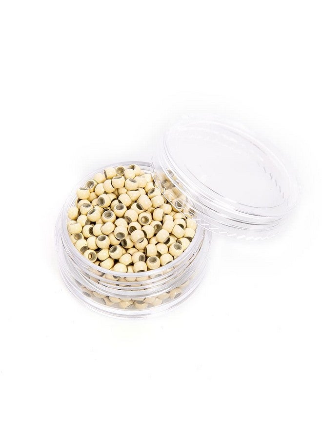 coloryoung 300 Pcs Nano Copper Micro Rings Dreadlock Beads With Silicone Microlink Nano Micro Tube Ring For Nano Tip Hair Extensions 3.0X1.8X2.2 Mm - Image 3