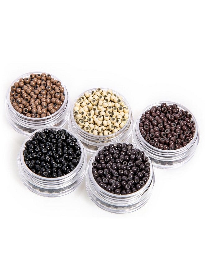coloryoung 300 Pcs Nano Copper Micro Rings Dreadlock Beads With Silicone Microlink Nano Micro Tube Ring For Nano Tip Hair Extensions 3.0X1.8X2.2 Mm - Image 5