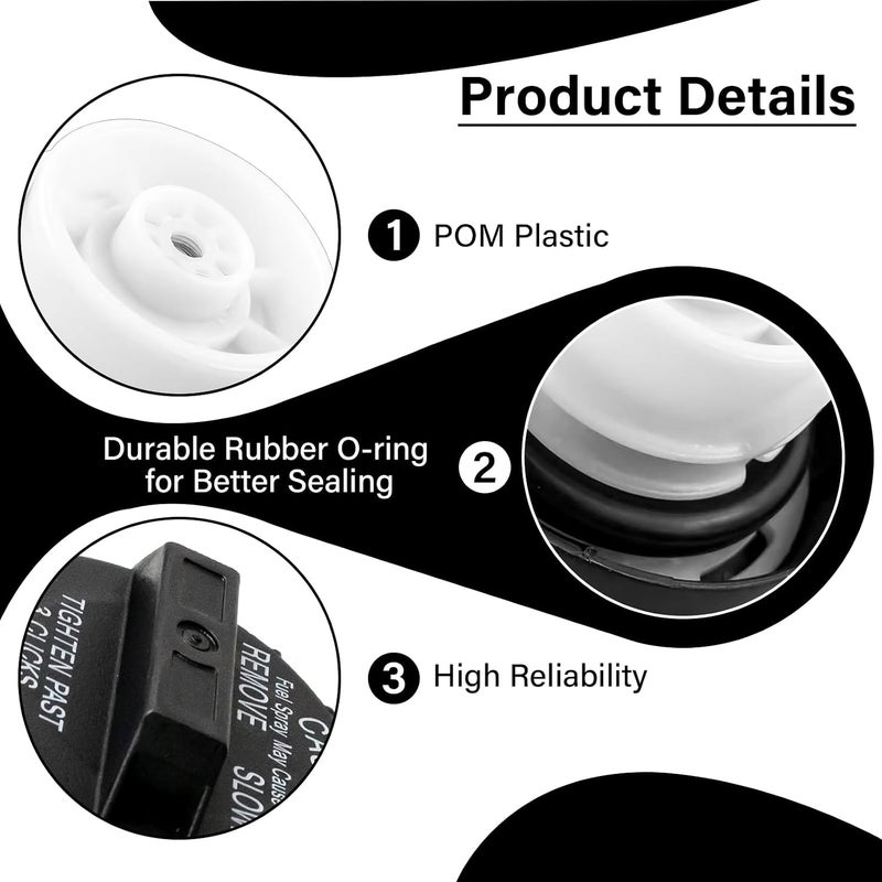 TESHITVLOG Gas Cap, Fuel Tank Cap Fit for Nissan Frontier 2001-2011 Sentra 2000-2011 Altima Armada Xterra Maxima Pathfinder 370Z Quest Versa Titan, Replaces 10838 11838 - Image 4