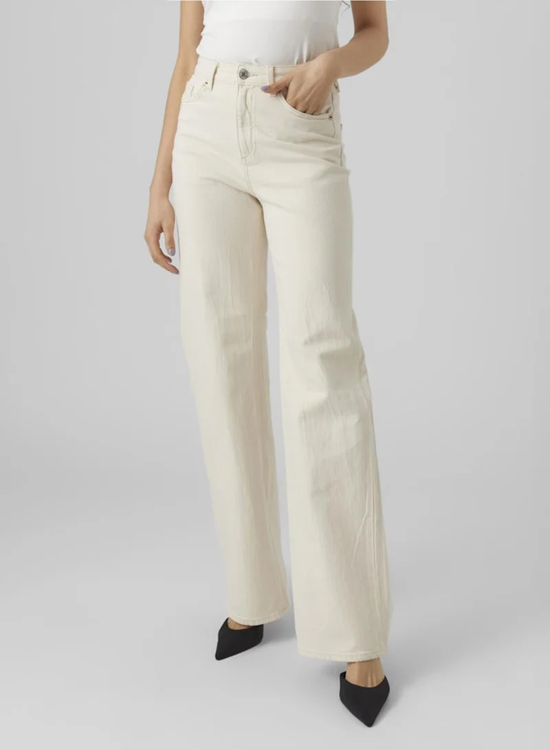 فيرو مودا High Rise Wide Leg Jeans