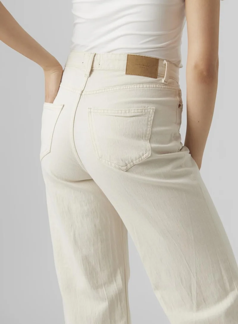 Vero Moda  High Rise Wide Leg Jeans for Women | Best Price UAE