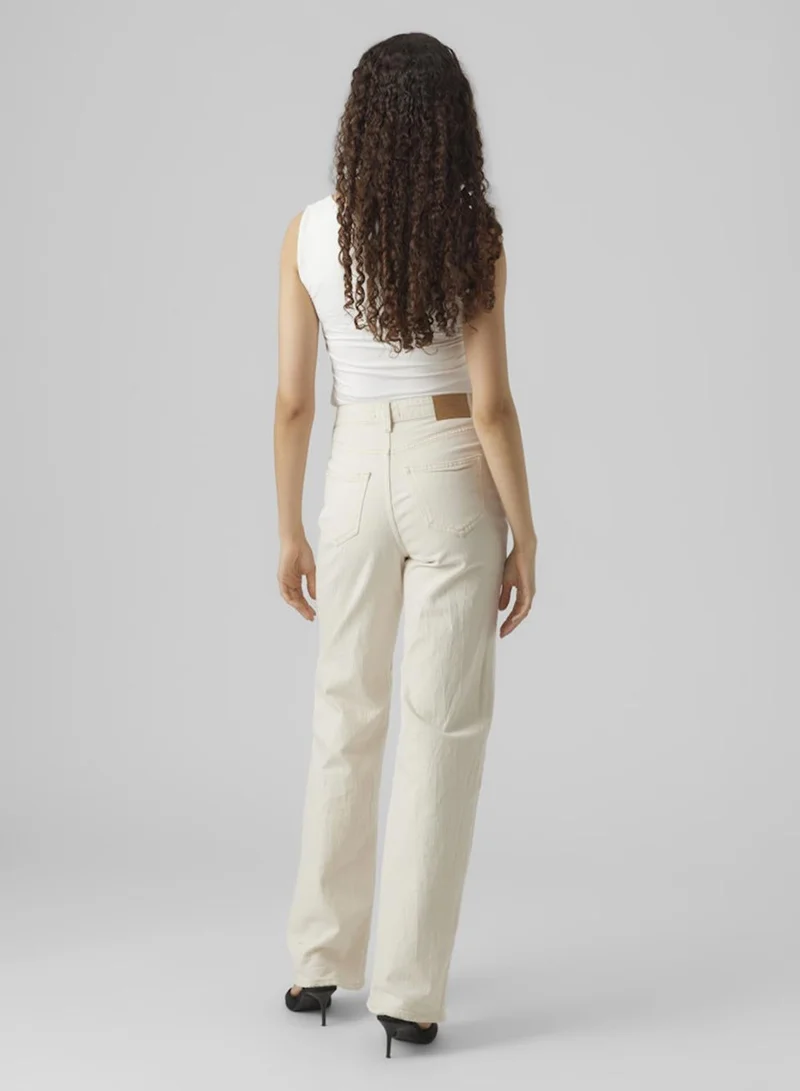 Vero Moda  High Rise Wide Leg Jeans for Women | Best Price UAE