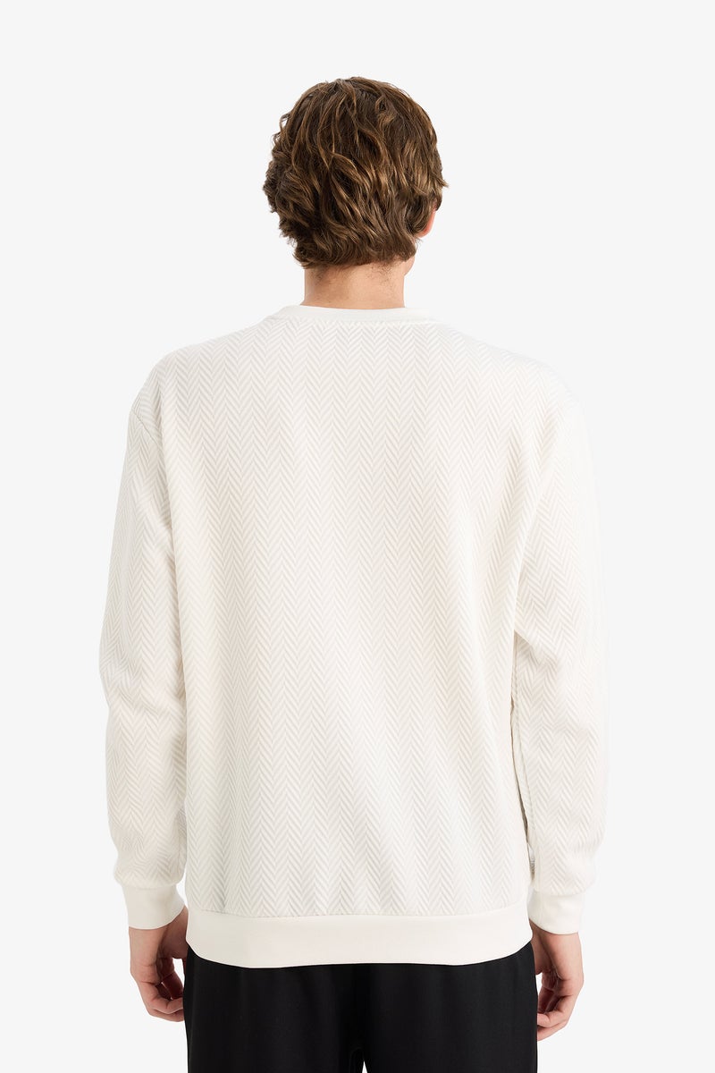 ديفاكتو سويت شيرت قصة عادية برقبة مستديرة - Image 5