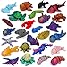 CHolic 26Pcs 3D Printed Ocean Animals Set Mini Animals 3D Printed Toys Ocean Animal Figurines Toys Fidget Articulated Flexible Toy for Party Favors Birthday Gifts Office Desktop Christmas Decoration - Image 2