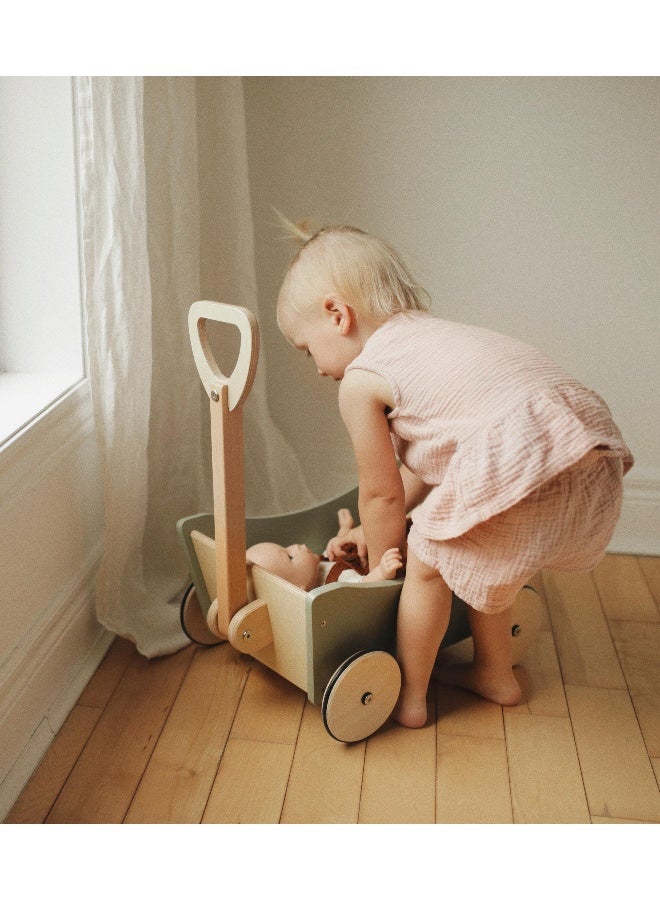 Kinderfeets Pull Wagon Sage - Premium High Quality Toddler Walker - Image 3