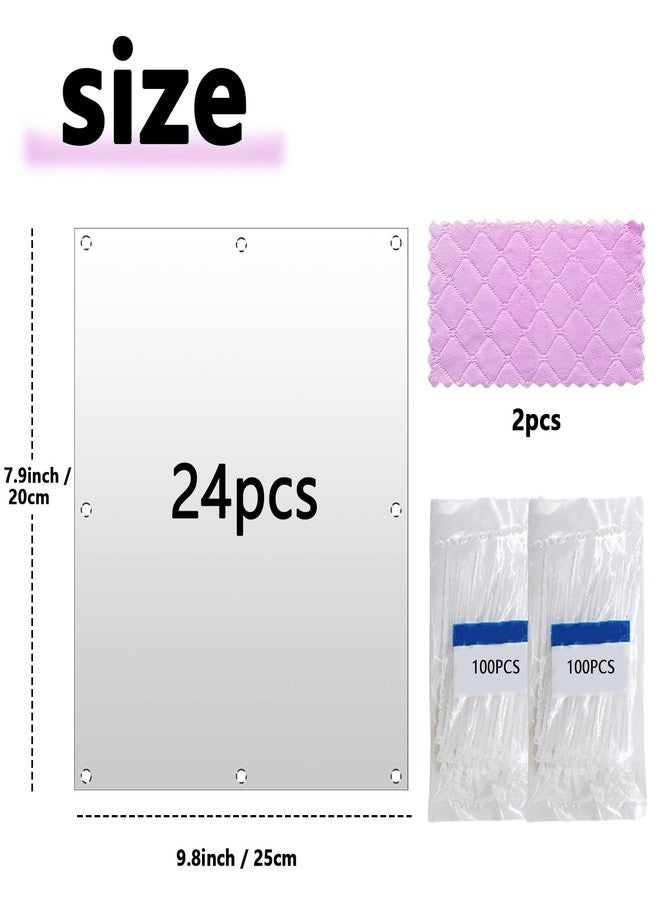 Hamiledyi 24 Pcs Pet Cage Liner Guard Protection 10 × 8'' Plastic Urine Baffles for Rabbit Cage Guinea Pig Side Lining Shield Covers Prevent Scatter for Bunny Chinchilla Hedgehog Cat Hamster Small Animals - Image 2