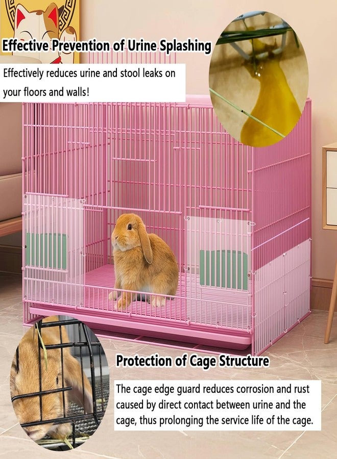 Hamiledyi 24 Pcs Pet Cage Liner Guard Protection 10 × 8'' Plastic Urine Baffles for Rabbit Cage Guinea Pig Side Lining Shield Covers Prevent Scatter for Bunny Chinchilla Hedgehog Cat Hamster Small Animals - Image 4