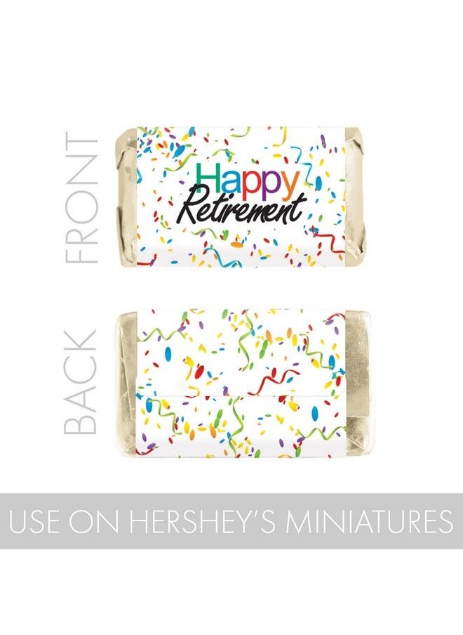 DISTINCTIVS Happy Retirement Party Mini Candy Bar Wrappers 45 Stickers  - Image 5