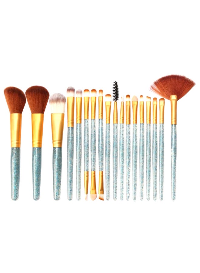 18-Piece Professional Makeup Brush Set Multicolour - Image 1