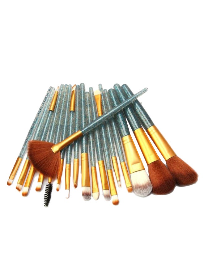 18-Piece Professional Makeup Brush Set Multicolour - Image 2