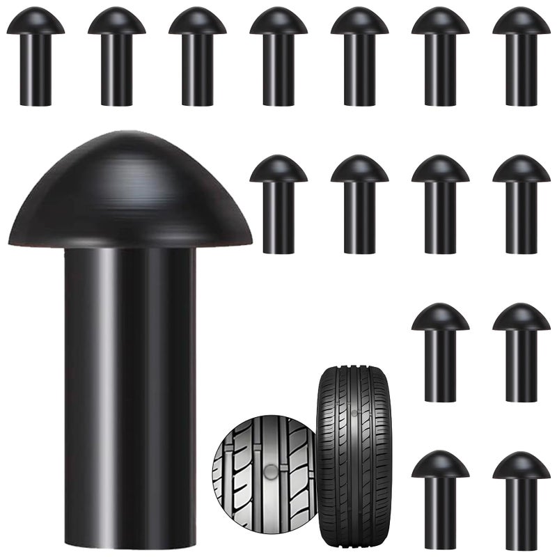 Richcat Replacement Mushroom Plugs for tubeless Tire Puncture Repair kit for Cars Motorcycles Spare Plugs 15 Plugs - Image 3