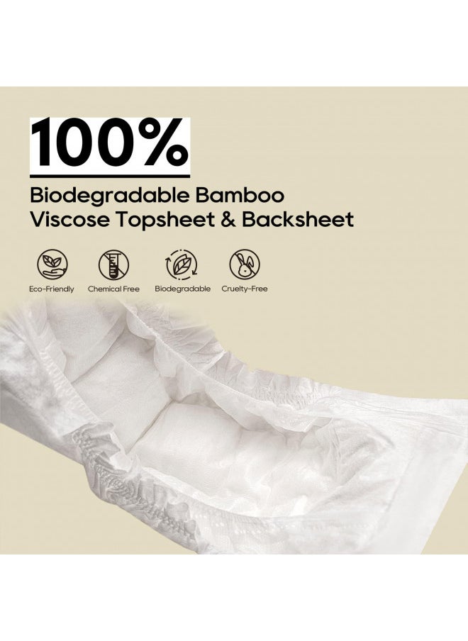 Eco boom ECO BOOM Diapers, Viscose from Bamboo Diapers, Natural Soft Disposable Nappies for Infant, Size 2 Suitable for 6 to 16lb (Small - 102 Count)  - Image 2